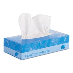 GEN6501 GEN Facial Tissue, 2-Ply, White, Flat Box, 100 Sheets/Box, 30 Boxes/Carton, Low as $22.80